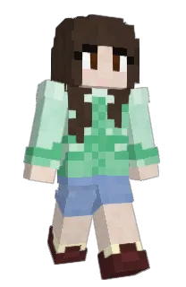 Front of Maryden's skin