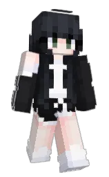 white lilac and tuna Minecraft skin — Slim model