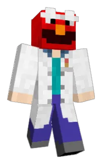 Front of Grumm's skin