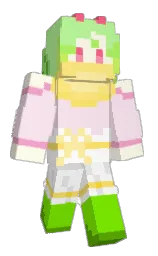 carousel pink and white Minecraft skin — Slim model