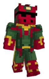 green kelp and paprika Minecraft skin — Classic model — first worn by Vdex_