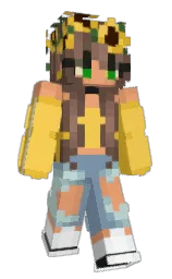 Nat69x's Minecraft skin wearing the Aurora cape