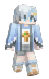 athens gray and cornflower Minecraft skin — Classic model