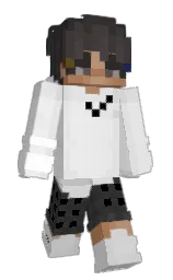 TomekIGierki's Minecraft skin wearing the Purple Heart cape