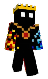 black and milano red Minecraft skin — Classic model — first worn by CabraCabrez