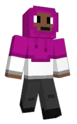 Minecraft-Skin in red violet und mine shaft — Modell: Klassisch — zuerst getragen von yourFBIagent_