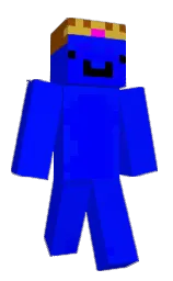 blue and brown Minecraft skin — Classic model
