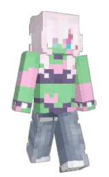 Hwoney's Minecraft skin wearing the Aurora cape