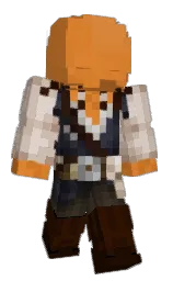 zest and soft amber Minecraft skin — Slim model