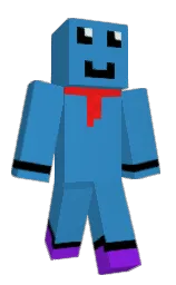 boston blue and purple heart Minecraft skin — Classic model