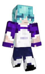 white and port gore Minecraft skin — Slim model — first worn by scilynt1