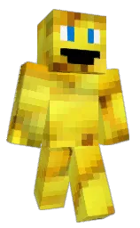 black and white Minecraft skin — Classic model — first worn by JokeBanana