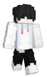 white and aqua haze Minecraft skin — Classic model