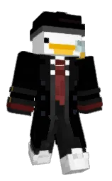 Raelz's Minecraft skin wearing the 15th Anniversary cape