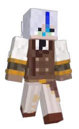 black and wafer Minecraft skin — Classic model — first worn by Dartkat