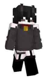 thunder and black Minecraft skin — Slim model