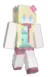 spring wood and citrine white Minecraft skin — Slim model — first worn by Caroline_nq