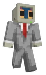 dusty gray and dove gray Minecraft skin — Classic model — first worn by Casava_