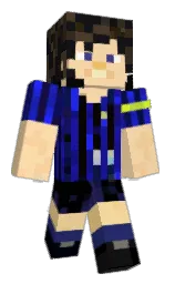 light apricot and black Minecraft skin — Classic model