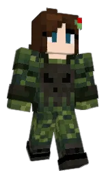 woodland and heavy metal Minecraft skin — Classic model
