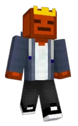red beech and black Minecraft skin — Classic model