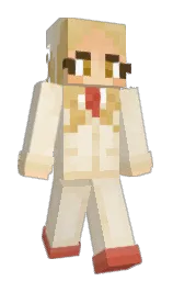 albescent white and sidecar Minecraft skin — Slim model — first worn by Niramii
