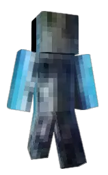 black and charade Minecraft skin — Classic model — first worn by jarsandcups