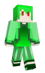 MidorinoL's Minecraft skin wearing the 15th Anniversary cape