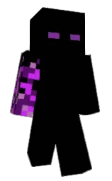 black and clairvoyant Minecraft skin — Classic model
