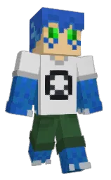 alto and fun blue Minecraft skin — Classic model