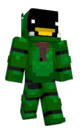 camarone and fun green Minecraft skin — Classic model