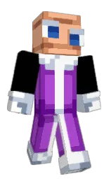black and blue haze Minecraft skin — Slim model