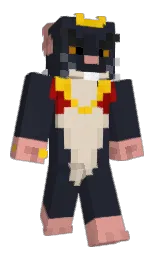 CrimsonDynami's Minecraft skin wearing the Hero cape