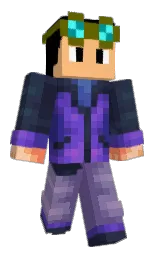 black and mirage Minecraft skin — Classic model — first worn by Anteum