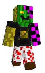 seashell and electric violet Minecraft skin — Classic model — first worn by Inefffable