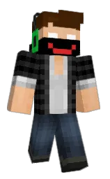 black and bracken Minecraft skin — Slim model — first worn by Mauricemomo2002