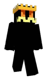 black and sunglow Minecraft skin — Classic model