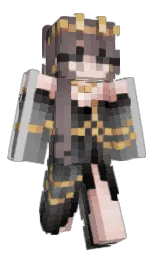 silver and spicy pink Minecraft skin — Classic model — first worn by voldit