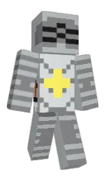 silver sand and oslo gray Minecraft skin — Classic model