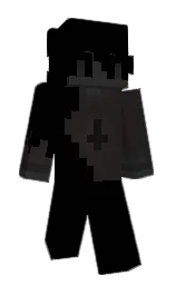 black and mine shaft Minecraft skin — Slim model — first worn by 7GUILDBOLSHEVIK