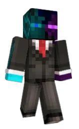 black and merlin Minecraft skin — Slim model — first worn by Domlightning99