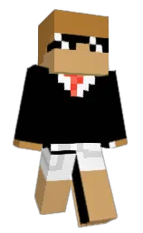 black and whiskey Minecraft skin — Classic model