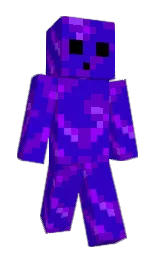 dark blue and purple Minecraft skin — Slim model — first worn by Squarcles