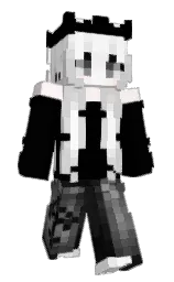 black and alto Minecraft skin — Slim model