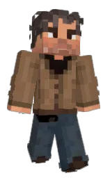 spicy mix and leather Minecraft skin — Classic model — first worn by Vaxlorz