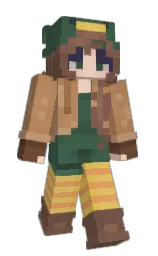 mineral green and roman coffee Minecraft skin — Slim model — first worn by Teaskit