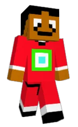 torch red and black Minecraft skin — Classic model