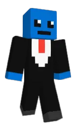 cod gray and science blue Minecraft skin — Classic model