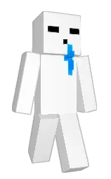 white and azure radiance Minecraft skin — Classic model