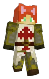 flame pea and pomegranate Minecraft skin — Classic model — first worn by JaoDu